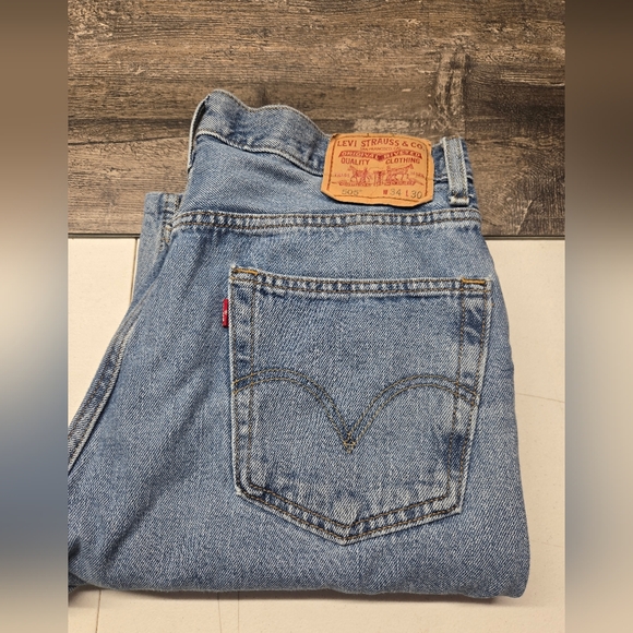 Levi's Other - Vintage Levis 505 Jeans Mens Dark Medium Wash Denim Regular Fit Straight 34X27 h